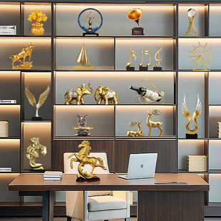 轻奢家居酒柜装饰品摆件 客厅玄关公室工艺品摆设乔迁开业礼品