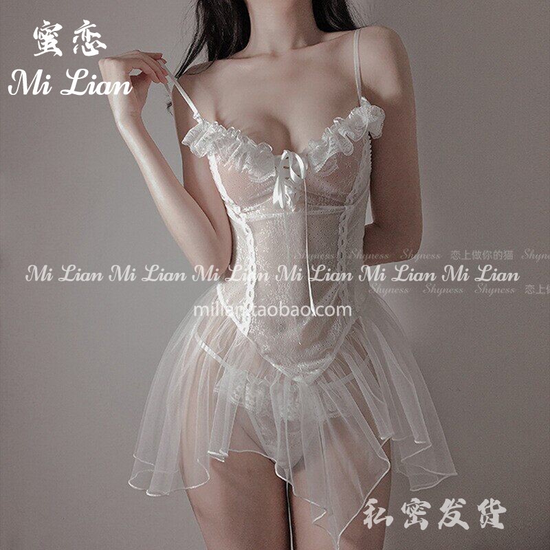 蜜恋：成人情侣趣味内衣性感透明睡衣性趣火辣制服免脱套装大尺度