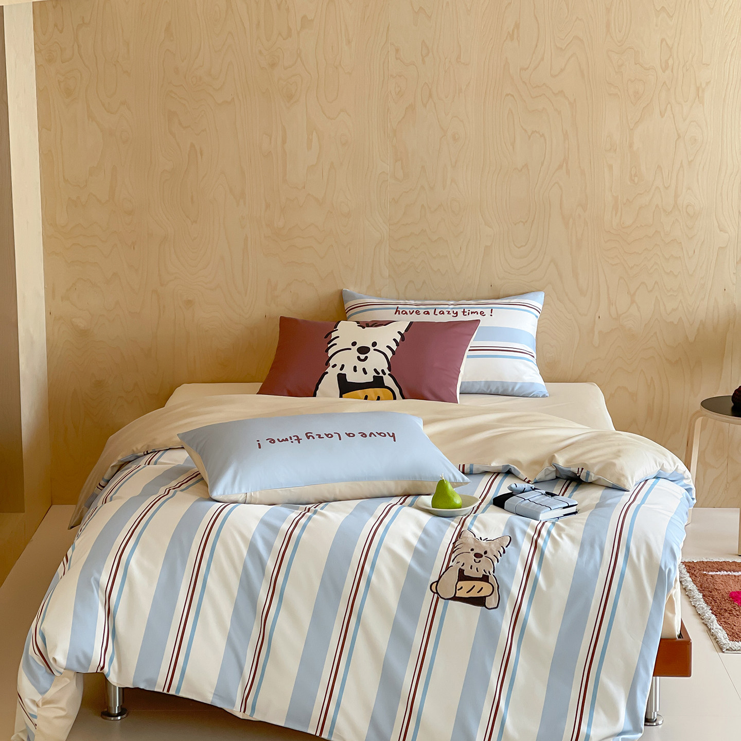 2026新款100支新疆长绒棉活性数码印花贴布绣四件套系列2