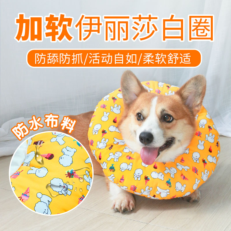 伊丽莎白圈狗狗猫咪项圈头套防舔防水耻辱圈绝育利莉沙白猫咪用品