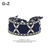 MZF038 复古民族风配饰提花织带编织手链纹手绳几何图形学生男女