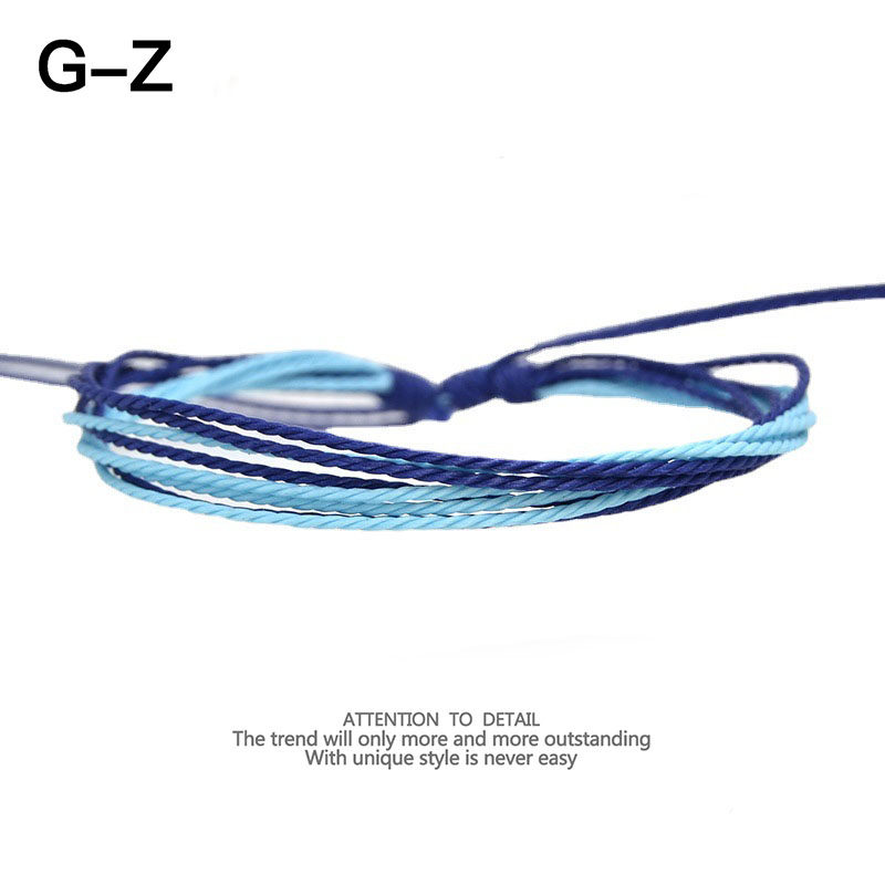 游泳冲浪防水蜡线编织手链彩色混色手工友谊幸运许愿手绳情侣一对,饰品/流行首饰/时尚饰品新,手链,淘宝优惠券,粉丝福利购,淘宝优惠卷