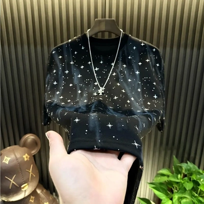 2026新款男士星空流星短袖T恤