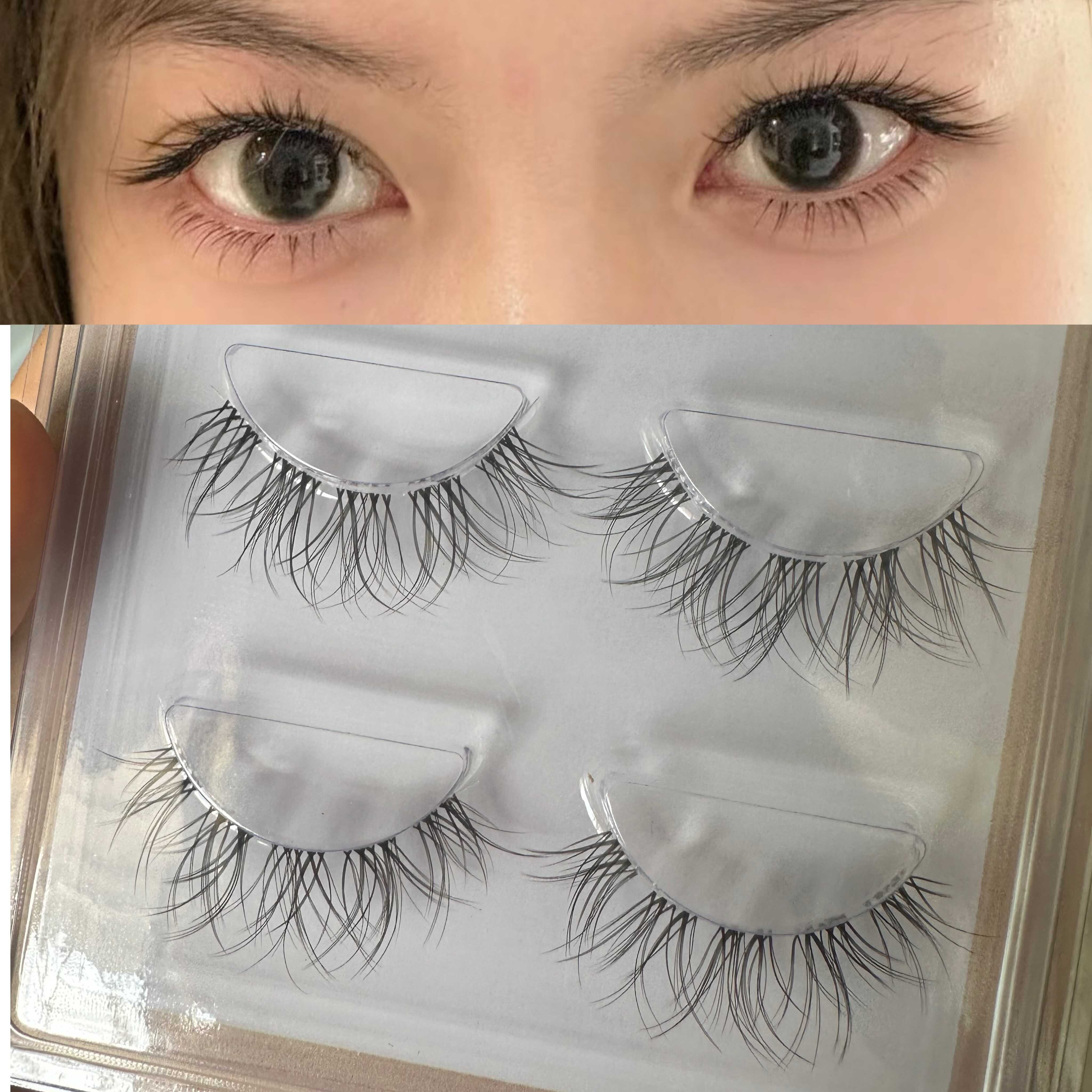 一片式流感自然婴儿弯直整条睫毛