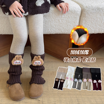 女童打底裤冬季加绒加厚