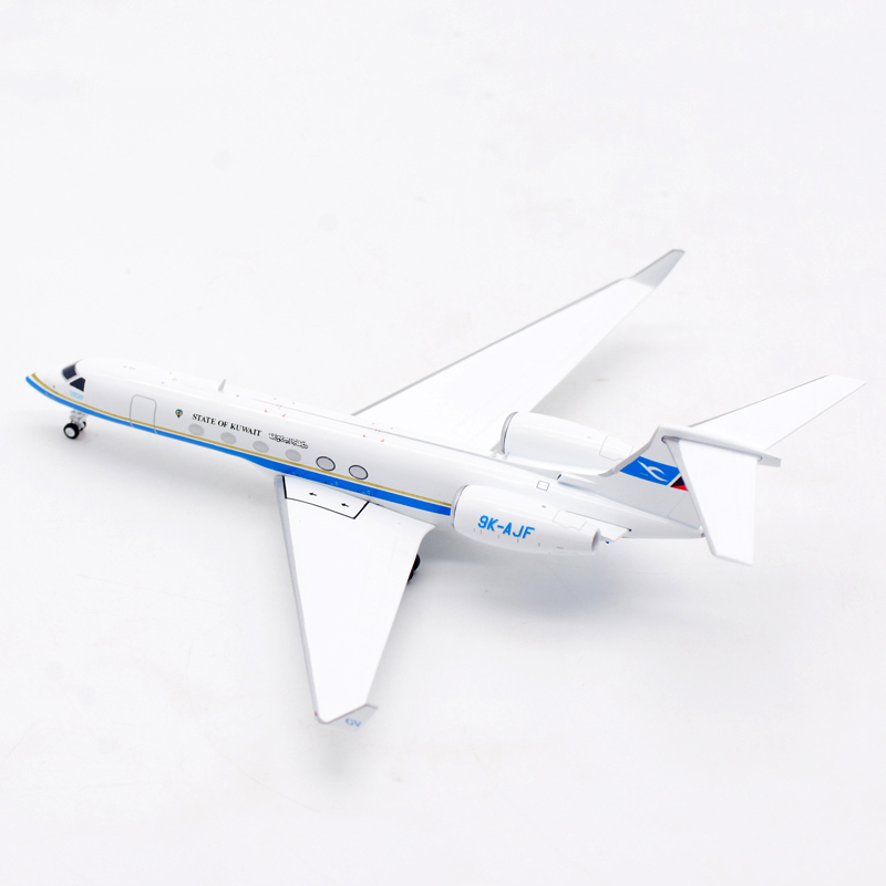 现货1:200 科威特政府专机 湾流g-v 9k-ajf 飞机模型 lh2295 合金