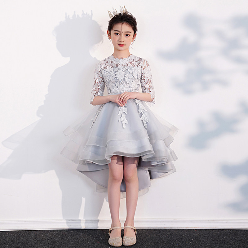 女童晚礼服学生日宴花童婚礼小女孩主持人钢琴演出表演儿童公主裙