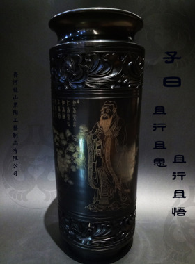 齊河龍山黑陶国风非遗技法工艺品