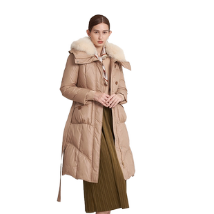 【超值特惠】【鹅绒】高斯雪岚大毛领羽绒服女商场同款23419568