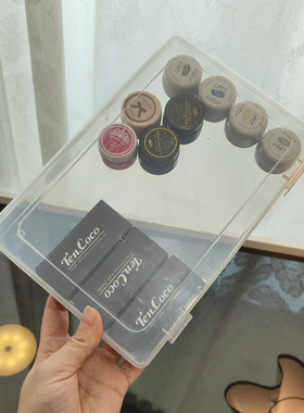红薯同款美甲罐装胶收纳盒 ins美甲凝胶亮片闪粉工具整理盒