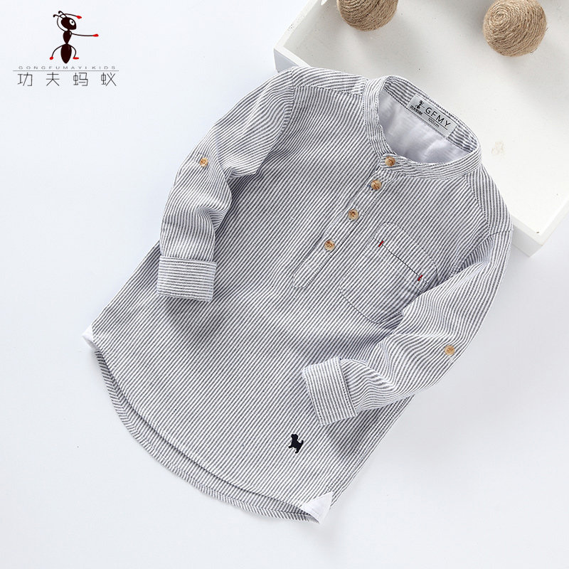 Chemise garcon à manche longue - Ref 2072828 Image 3