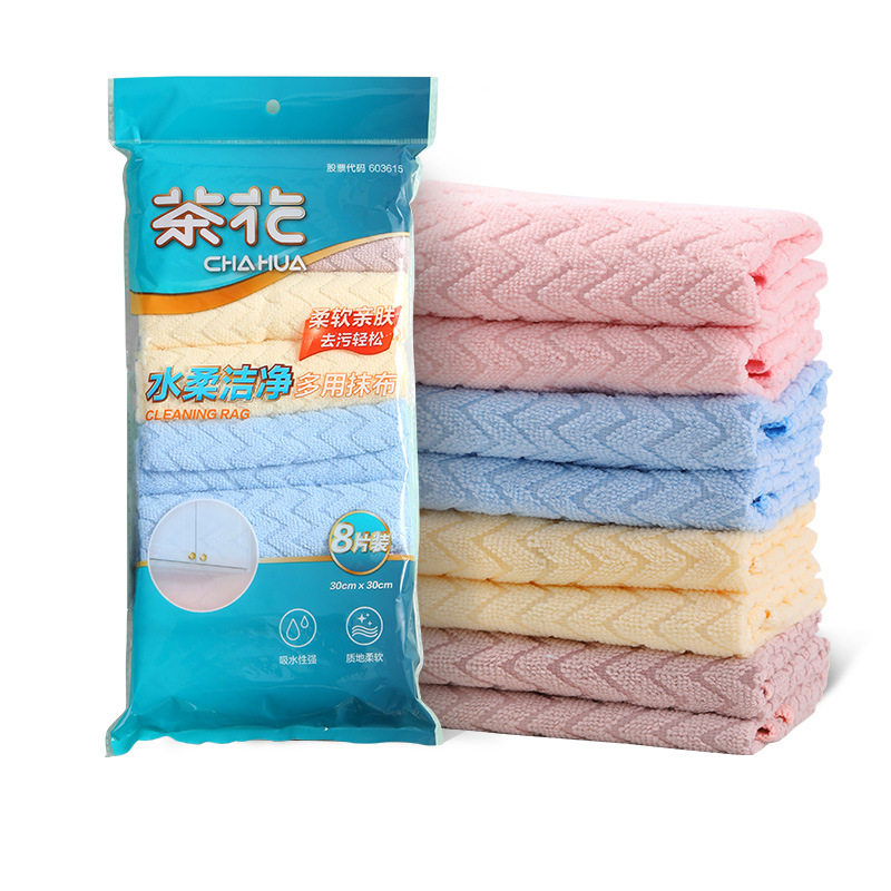 茶花洗碗布吸水易清洗加厚家用厨