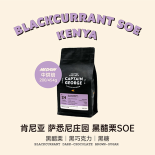 乔治队长 美式 咖啡豆200g 454g 肯尼亚黑醋栗单一产区SOE中烘意式