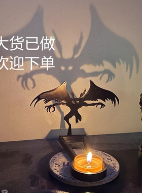 Funny Shadow Stand万圣节有趣的蜡烛台影子灯桌面摆件装饰品