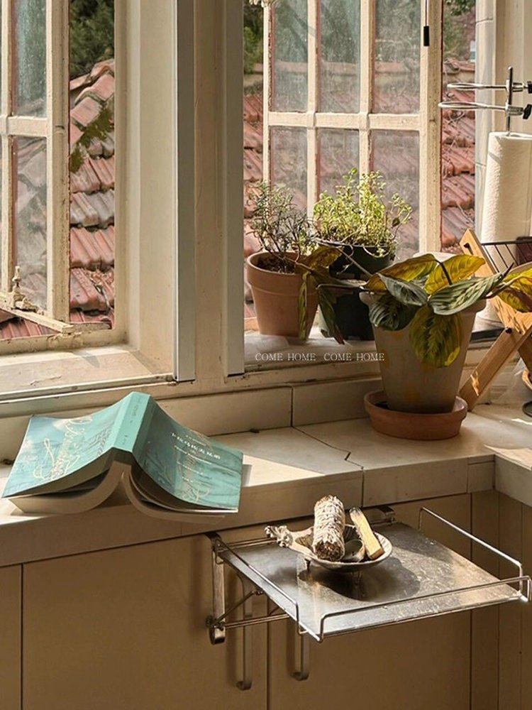 Maximize Kitchen Space: Foldable Stainless Steel Counter & Cabinet Rack - Product image 4