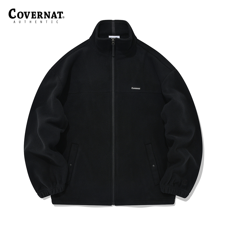 Covernat摇粒绒外套男女同款春新品毛绒拉链外套上衣CO2203JKF1