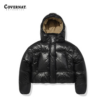 Covernat冬新品女厚外套连帽羽绒服短夹克商场同款CO2304DP64