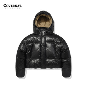Covernat冬新品女厚外套连帽羽绒服短夹克商场同款CO2304DP64