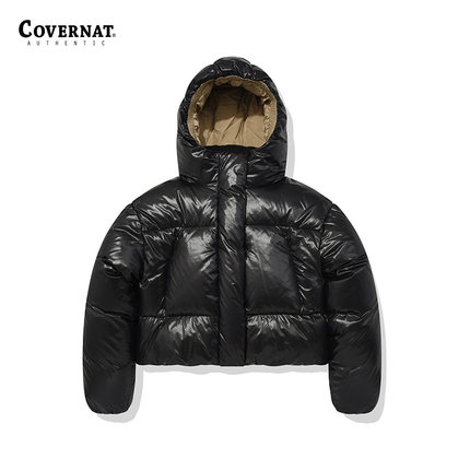 Covernat冬新品女厚外套连帽羽绒服短夹克商场同款CO2304DP64