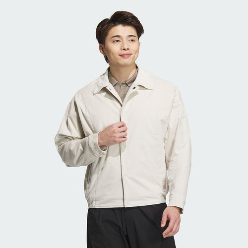 阿迪达斯男装2024冬季武极系列灯芯绒休闲运动翻领夹克外套JI8722