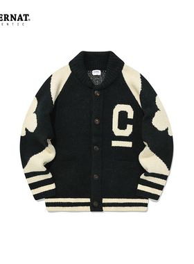 Covernat秋季新品C LOGO COWICHAN开衫毛衣男女同款针织毛衣