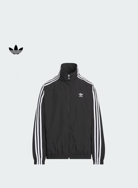 adidas阿迪达斯男大童时尚舒适梭织运动夹克外套新款三叶草KQ5491