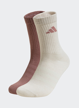 adidas阿迪达斯中筒袜2025春NEW LT CREW男女款两双装袜子 JX5054