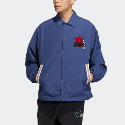 adidas阿迪达斯三叶草男装美式复古风运动夹克外套HS1993