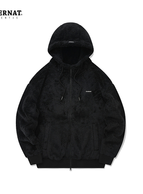 Covernat羊羔绒外套秋冬连帽居家保暖夹克潮牌穿搭上衣男女同款