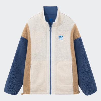 adidas阿迪达斯三叶草男女秋冬新款双面穿运动保暖棉服IY5386