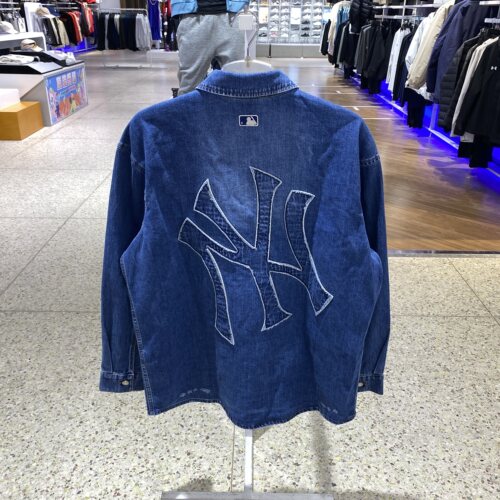 MLB 男女情侣logo牛仔衬衫外套26春季新款 3ADRB0351 3ADRM0151