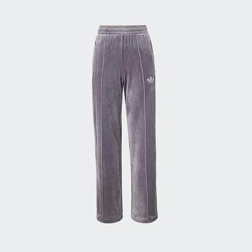 adidas阿迪达斯水钻设计运动裤2024冬三叶草女款针织长裤子JY0215