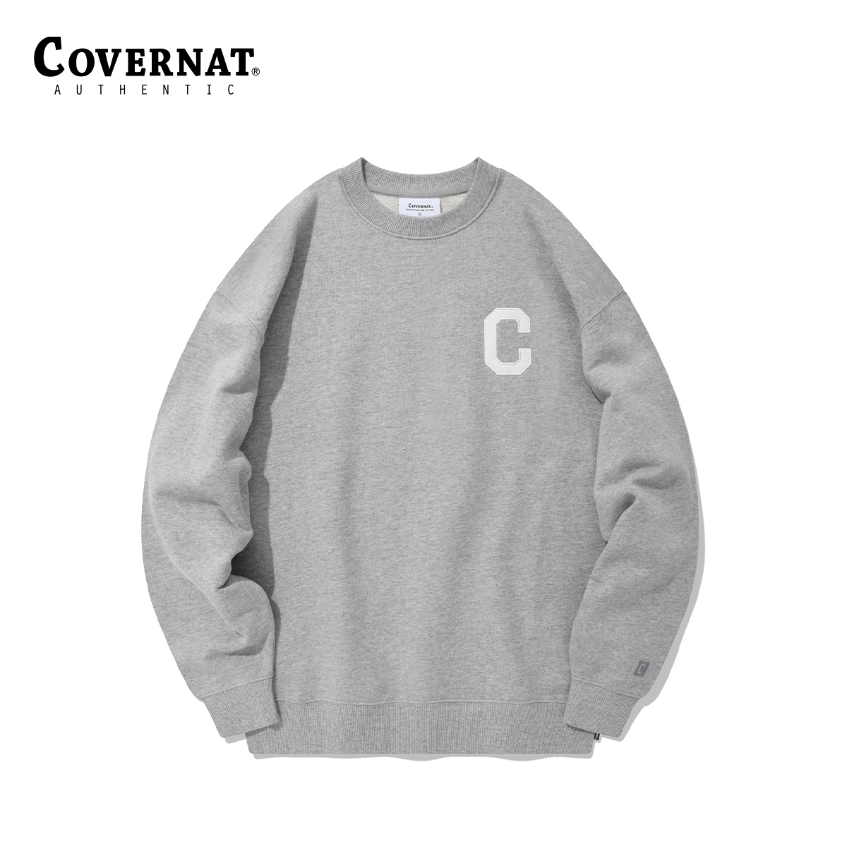Covernat圆领套头卫衣C字母宽松高街潮牌上衣情侣款CO0000CR01
