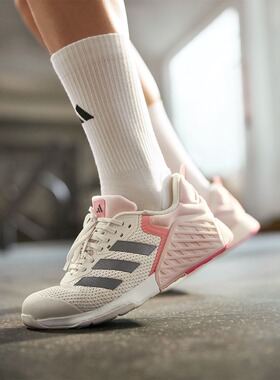 吴艳妮同款DROPSET 3超轻稳定透气力量训练鞋女子adidasAdidas
