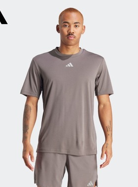 adidas阿迪达斯HIIT高强度间歇训练速干运动健身短袖T恤男装夏季