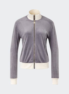 adidas阿迪达斯三叶草运动夹克水钻设计024冬女针织外套 JY0214