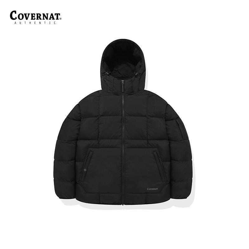 Covernat冬新品RDS连帽羽绒服叠穿外套男商场同款2024秋冬新品