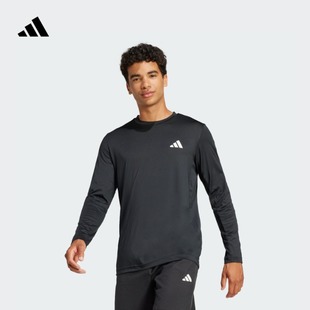 JP4957 春夏新款 adidas阿迪达斯2025年健身圆领长袖 T恤男装