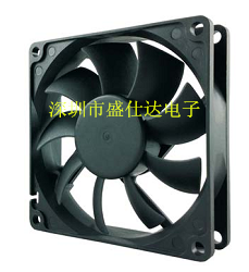 DC散热风扇8010 8015 8025 8CM 含油5V 12V 24V 机箱设备风扇厂价