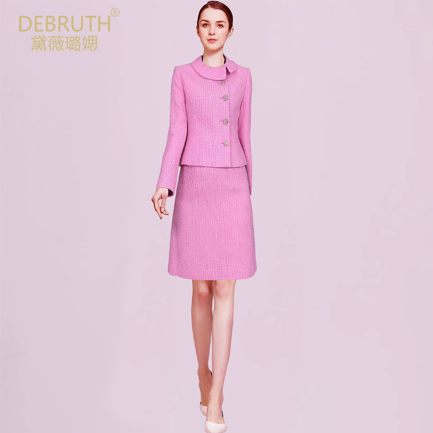 黛薇璐媤小香风粗花呢外套配半身裙女2026春装新款法式气质2件套,女装/女士精品,时尚套装,淘宝优惠券,粉丝福利购,淘宝优惠卷