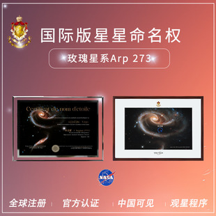 Star Registry星星命名权生日礼物情侣送男友女友定制NASA小行星