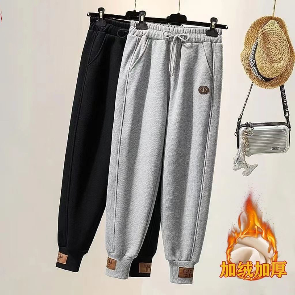 【买一送一】冬季保暖加绒裤子女韩版大码学生百搭休闲裤哈伦裤子,女装/女士精品,卫裤,淘宝优惠券,粉丝福利购,淘宝优惠卷