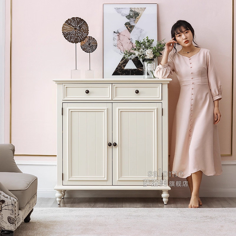 美式实木鞋柜简约现代鞋架家用门口入户玄关柜一体收纳2026年新款,住宅家具,鞋柜,淘宝优惠券,粉丝福利购,淘宝优惠卷