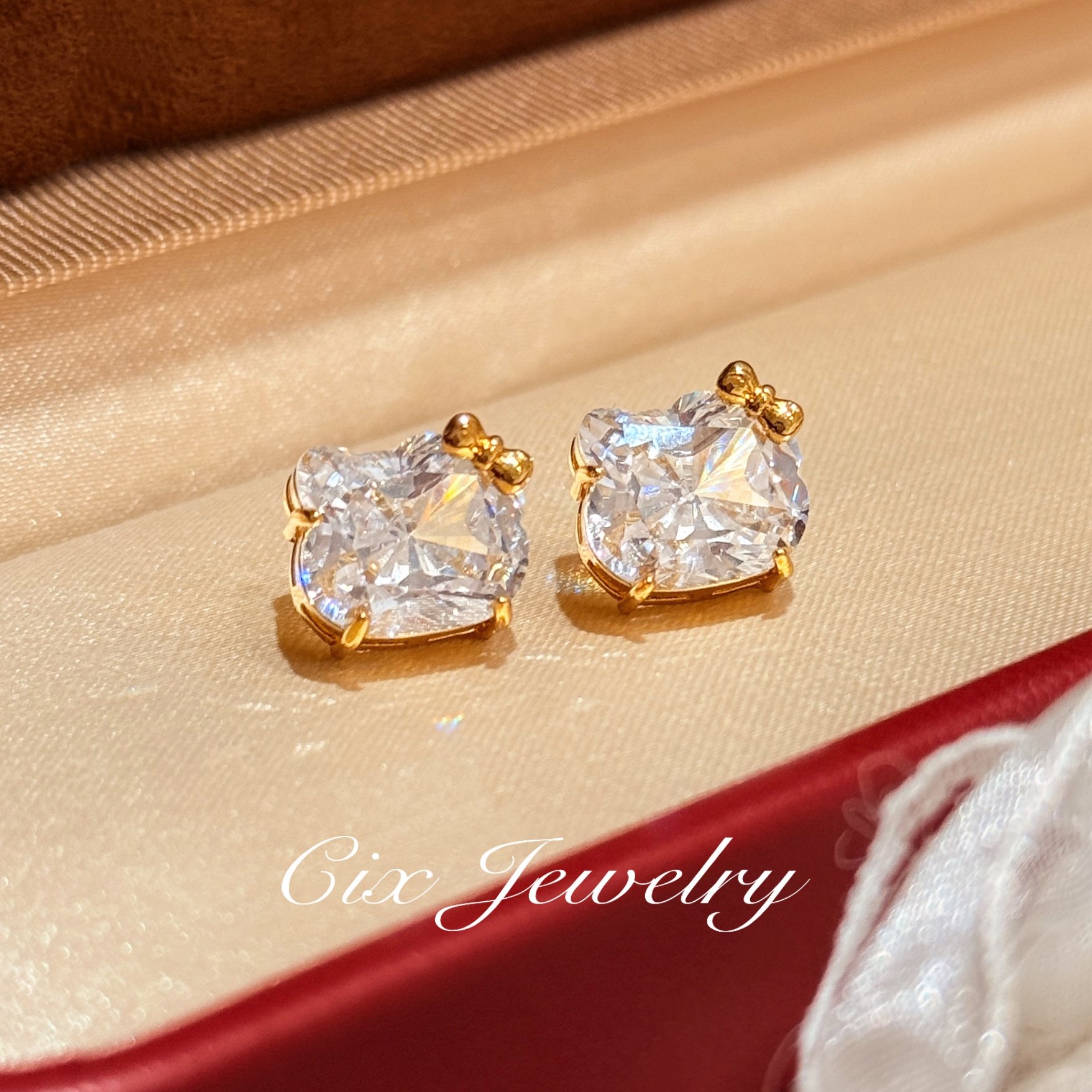 CIX猫猫/满钻kt猫咪精致耳钉蚊香盘耳夹无耳洞耳环可爱女简约耳饰,饰品/流行首饰/时尚饰品新,耳夹,淘宝优惠券,粉丝福利购,淘宝优惠卷