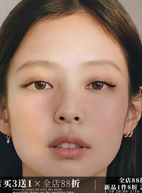 CIX叠戴款/Jennie同款耳钉银素圈耳环水滴耳饰蚊香盘耳夹无耳洞女