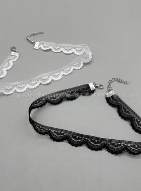 choker黑白色短款冷淡风项圈项链