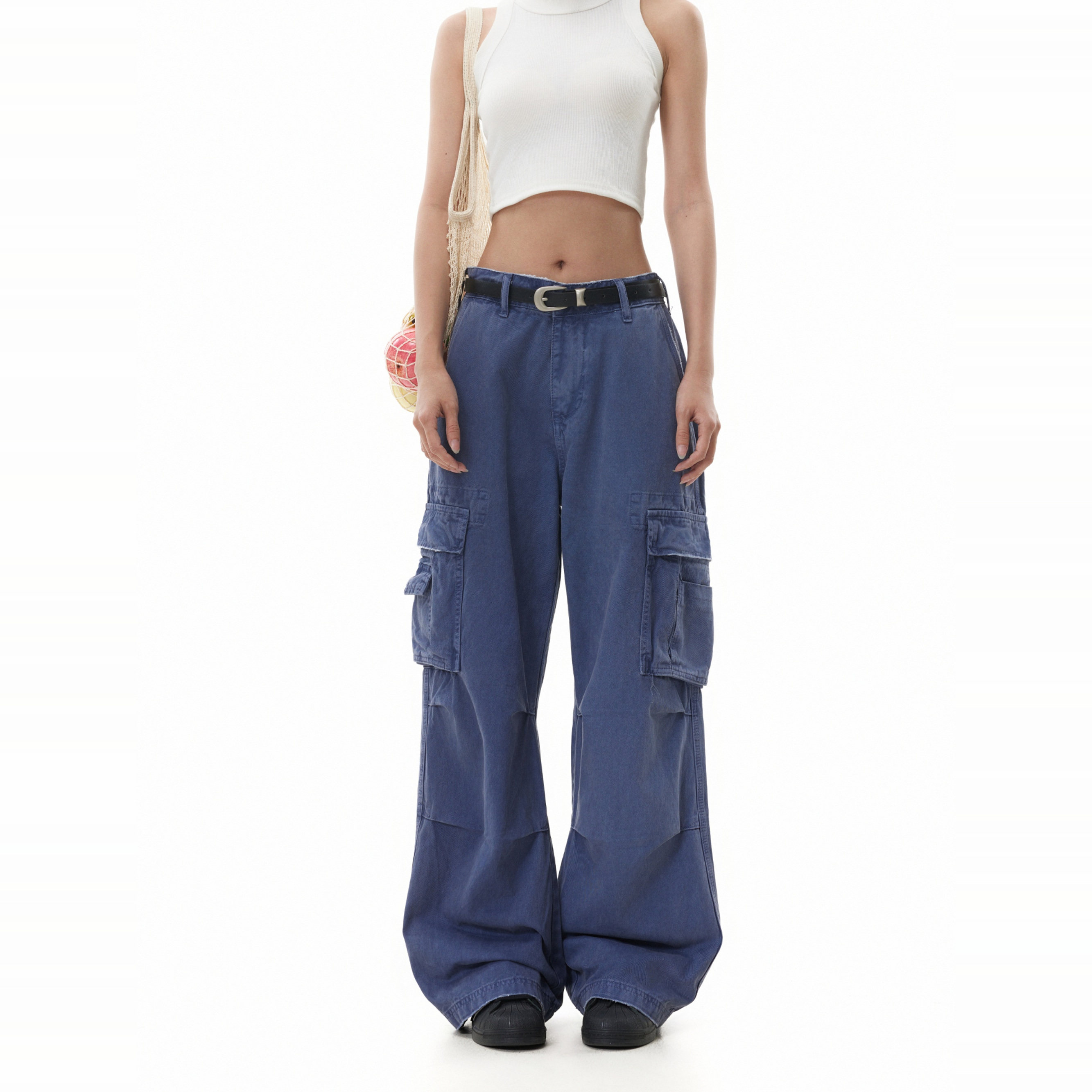 BTSG美式复古vintage多口袋法工蓝工装裤Cleanfit宽松阔腿休闲裤,男装,休闲裤,淘宝优惠券,粉丝福利购,淘宝优惠卷