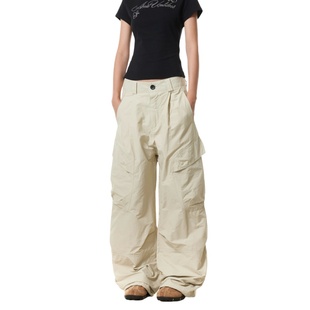 裤 BTSG 复古宽松直筒男女工装 美式 解构机能廓形速干休闲伞兵裤