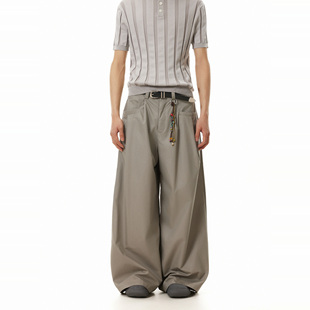 高级设计感西裤 BTSG美式 薄款 Cleanfit夏季 复古boxy宽松阔腿休闲裤