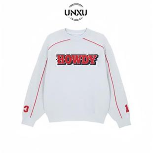 UNXU潮牌asifcalie秋冬款卫衣女宽松Jennie金智妮柳智敏同款上衣